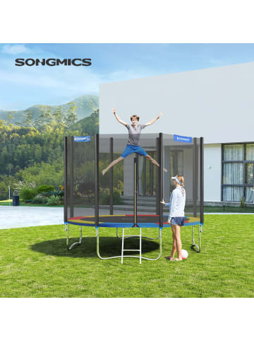 SONGMICS Trampolin Randabdeckung Saul in Blau, Rot, Gelb - Ø305 cm