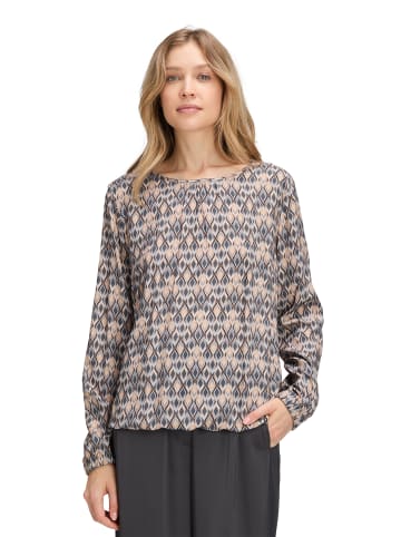 Betty Barclay Schlupfbluse langarm in Grau/Beige