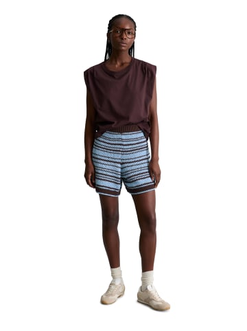 Marc O'Polo DENIM Strickshorts regular in Dark Brown