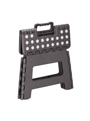 relaxdays 4 x Klapphocker in Dunkelgrau - (B)35 x (H)22 cm x (T)28 cm