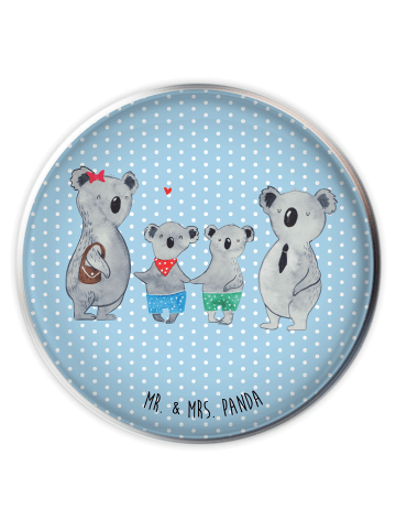 Mr. & Mrs. Panda waschbeckenstöpsel Koala Familie zwei ohne Spruch in Blau Pastell