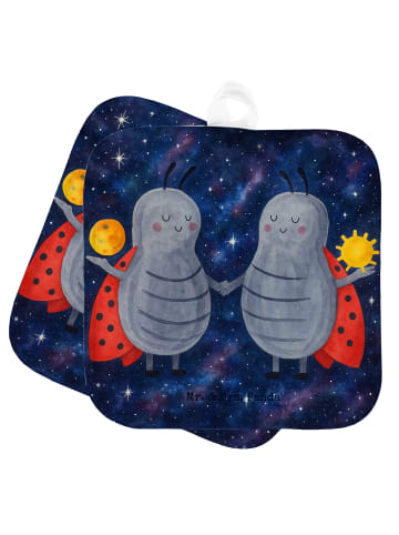 Mr. & Mrs. Panda Topfhandschuhe Sternzeichen Zwilling Design ohn... in Weiß