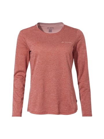 Vaude Essential Langarm Shirt in Ziegel