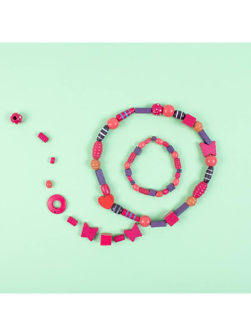 Playbox Holzperlen 250 gr rosa & lila - ab 5 Jahren