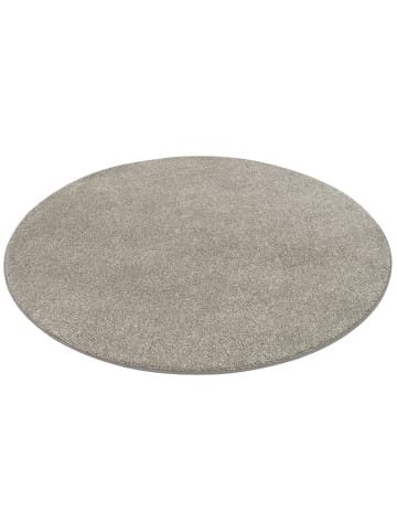 Snapstyle Luxus Velours Teppich Laguna Soft Rund in Stone