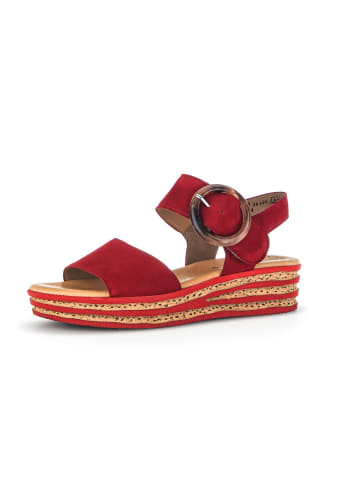 Gabor Fashion Plateau Sandalen in rot