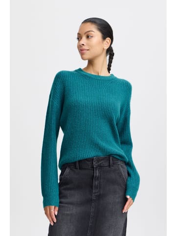 b.young Strickpullover BYONEMA ONECK - 20813898  Strickpullover mit Rundhalsausschnitt in Blau