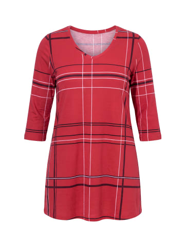Ulla Popken Longshirt in dunkel weinrot
