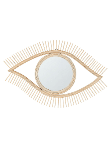 Beliani Dekospiegel SOYOPA in Braun - (W) 79 x (H) 48 x (L) 2 cm