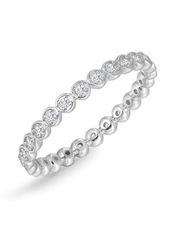 Trilani Ring aus Sterling Silber mit Zirkonia in silber