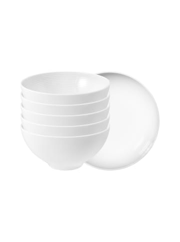 Seltmann Weiden 6er Set Müslischalen Beat Color Glaze ø 15,7 cm in Perlgrau