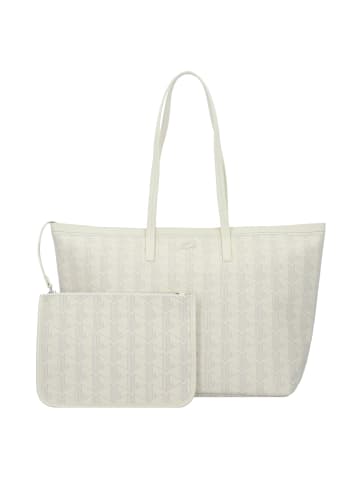 Lacoste Zely Shopper Tasche 37 cm in mono bone white taupe