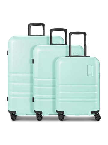 Redolz Pro ABS 4 Rollen Kofferset 3-teilig mit Dehnfalte mint