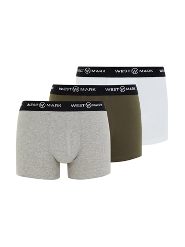 Westmark London Retro Short / Pant Oscar in White / Grey Melange / Khaki