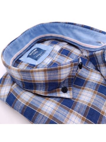 OLYMP Leinenhemd in Indigo