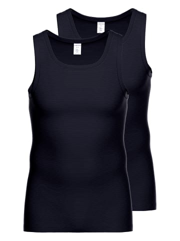 Ammann Unterhemd / Tanktop Cotton & More in Nightblue