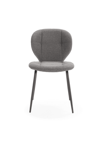 CALICOSY 2er-Set Stühle MAORI  in Anthrazitgrau - (W)50  x (H)48  x (L)48,5 cm