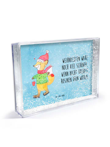 Mr. & Mrs. Panda Bilderrahmen Fuchs Schlittschuhe mit Spruch in Eisblau