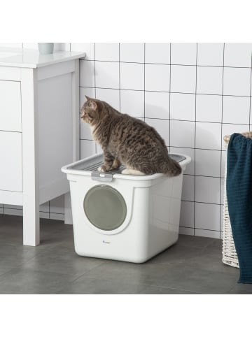 Pawhut Katzentoilette 44L x 55B x 39H cm