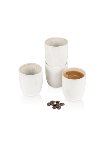 Sänger 4 tlg. Espressobecher Set Santorini in Creme mit Flieder-Blauem Verlauf