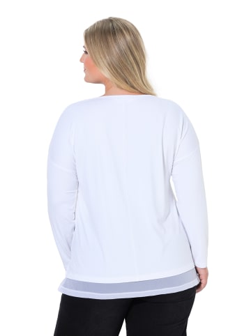 MIAMODA Langarmshirt in schneeweiß