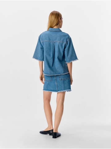 Object Oberteil in Light Blue Denim