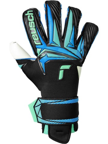 Reusch Torwarthandschuhe Attrakt RE:GRIP Evolution in 7272 black/ocean light