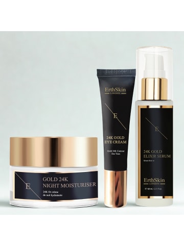 24K Gold Vollgesichts-Trio
