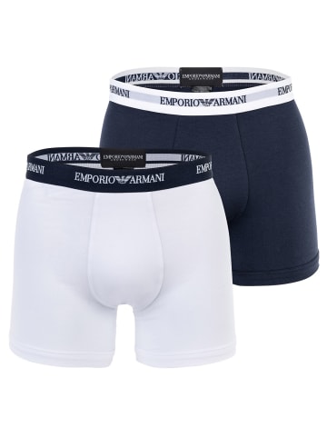 Emporio Armani Boxershort 2er Pack in Weiß/Marine