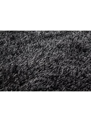 Kayoom Hochflor Teppich Diamond 725 in anthrazit - rund