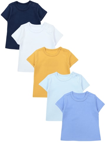 TupTam Baby Kurzarm T-Shirt 5er Set in blau