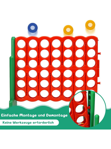 COSTWAY Vier-Gewinnt Spiel in Grün