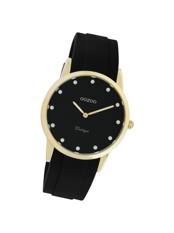 Oozoo Analog-Armbanduhr Oozoo Vintage Series schwarz mittel (ca. 38mm)
