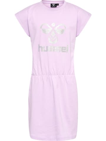 Hummel Minikleid "Hmlflowy Dress S/S" in Rosa