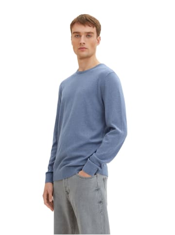 Tom Tailor Pullover BASIC CREW NECK in Blau