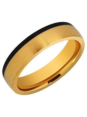 Adeliás Herren Ring aus Edelstahl in gold