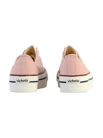 Victoria Low Sneaker mit Schnürsenkeln Rose