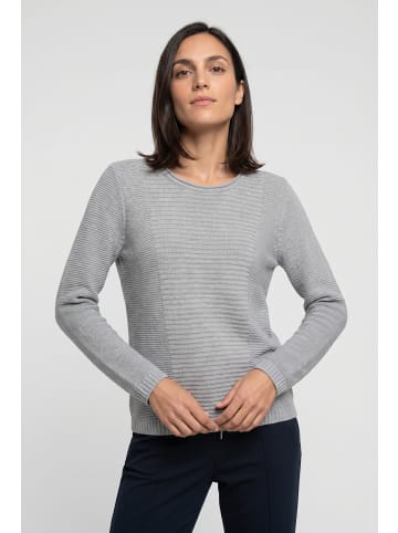 Olsen Strickpullover in Pearl Grey Melange