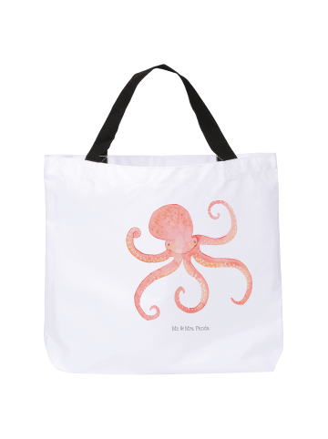 Mr. & Mrs. Panda Tote Bag Tintenfisch ohne Spruch in Weiß