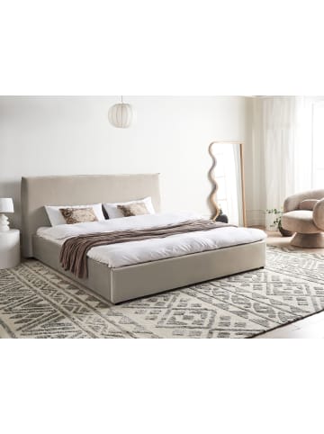 Beliani Wasserbett LAVAUR in Beige - (W) 203 x (H) 100 x (L) 220 cm