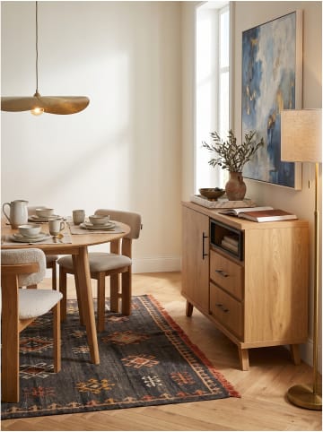 KADIMA DESIGN Sideboard rechteckig, foliertes MDF, 1 Tür und 2 Schubladen