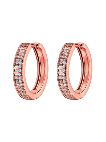 Steel_Art Creolen Rica poliert in rosegoldfarben