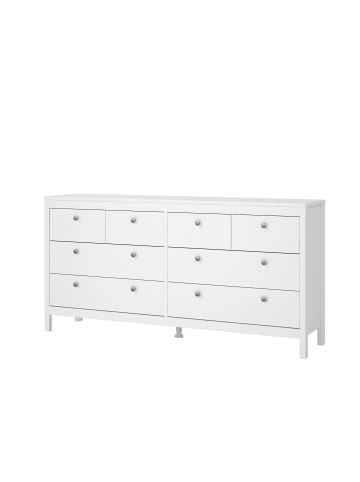 ebuy24 Kommode Madrid Weiß 160 x 39 cm