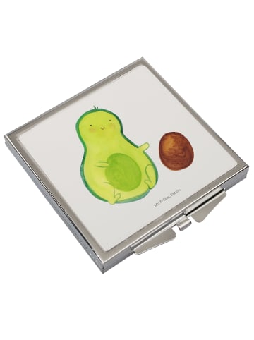 Mr. & Mrs. Panda Schminkspiegel Avocado Kern rollt ohne Spruch in Weiß