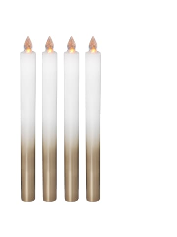 näve LED Kerze "KERZE" in gold - (L)2 cm x (B)2 cm x (H)25 cm