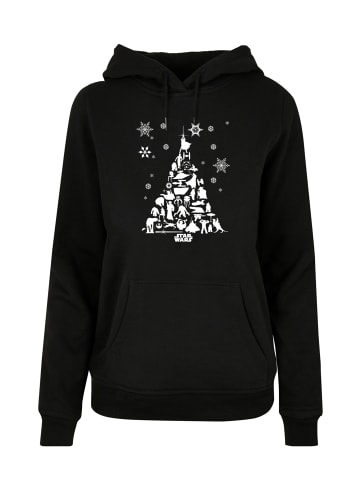 F4NT4STIC F4NT4STIC Damen Star Wars Christmas Tree with Ladies Basic Hoody in black