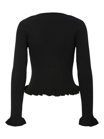 Pieces Strickjacke in Black