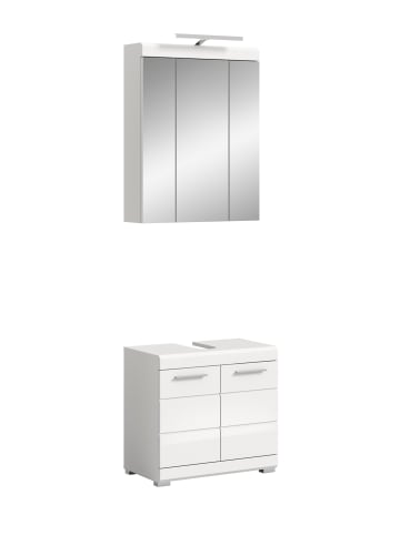 ebuy24 Badmöbelset Scout (2-teilig) Weiß 60 x 34 cm