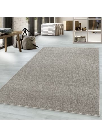 KADIMA DESIGN Teppich Kurzflor Unifarben Polypropylen saugroboter Wohnzimmer in Beige