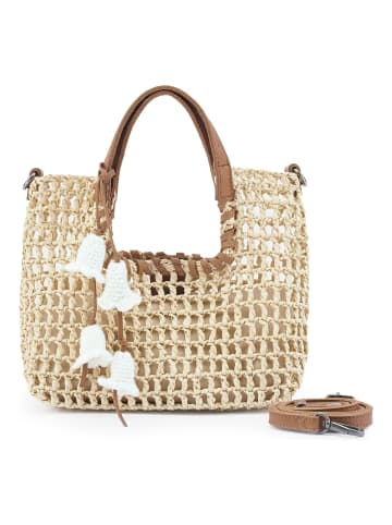 FREDs BRUDER Sun Carrier Handtasche 28 cm natural straw desert brown